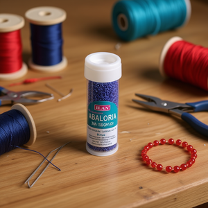 Perline Luminose Blu ILAN da 3mm per Creazione di Gioielli, 12 Pezzi per Tubo - Product Image 3