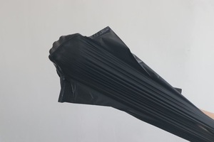 10% ra phân hủy sinh học màu đen nhựa t Áo SƠ MI VEST tàu sân bay nhựa túi rác nhà hàng bán lẻ hàng tạp hóa túi 40x60 + 8cm 25micron - Product Image 4