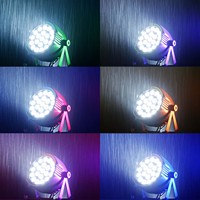 Projecteur LED PAR étanche 19x15W RGBW 4-en-1 IP65, silencieux, pour extérieur, discothèque, mariage, fête, DJ, spectacle, concert