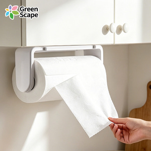 Porte-serviettes en <span class=keywords><strong>papier</strong></span> pliable en plastique ABS, <span class=keywords><strong>support</strong></span> <span class=keywords><strong>mural</strong></span> réglable pour rouleaux de cuisine, <span class=keywords><strong>support</strong></span> portable pour le rangement des mouchoirs - Product Image 2