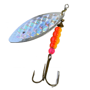Leurre de pêche en métal Yousya, cuillère en laiton avec hameçon triple Mustad pour truite et basse - Product Image 2