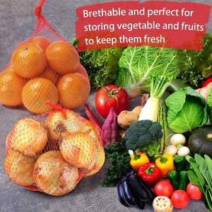 Bolsas de malla reutilizables para productos agrícolas, bolsas elásticas para verduras, cebollas, patatas, frutas, mariscos y almacenamiento. - Product Image 3