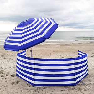 Grande protezione leggera e compatta pieghevole in poliestere con parasole per riparo parasole per spiaggia - Product Image 1