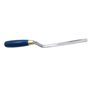 Outils de maçonnerie industriels de 12 mm, manche en bois, truelle de maçonnerie, acier au carbone, acier inoxydable, truelle à calfeutrer, plâtre - Product Image 1