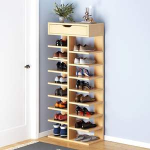 Étagère flottante modulaire moderne de grande capacité, armoire multi-niveaux, tiroirs profonds, finition stratifiée lisse, meubles en bois pour la maison - Product Image 4