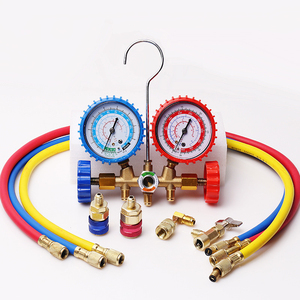 Otomatik R22/R134a/R12/Air klima soğutucu şarj çift göstergeler 536 çift göstergesi Manifold dolum manifoldu basınç - Product Image 1