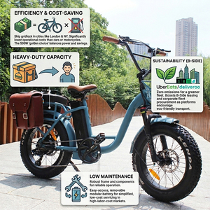 Vélo cargo électrique de livraison de qualité commerciale 500W avec grand porte-bagages arrière 48V pour livraison express - Product Image 2