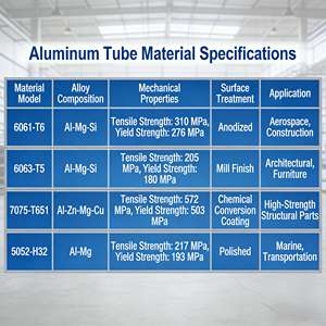 <span class=keywords><strong>Tube</strong></span> en <span class=keywords><strong>aluminium</strong></span> 10mm 20mm 25mm carré creux en alliage 5052 6061 T6 anodisé or argent, résistant à la corrosion, pour éclairage LED - Product Image 4
