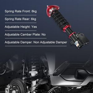 Jdmspeed Mới Màu Đỏ Đầy Đủ Cuộn Dây Thanh Chống Phía Trước Thiết Lập Thay Thế Hệ Thống Treo Kit Cho Impreza Wrx 2002 2007 Cao Giảm Xóc - Product Image 3