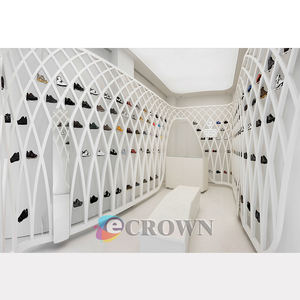 <strong>Ambrosial</strong> Leather Shoe Shop showcase Design Smoothie Mdf Donut Shop Design OEM - Product Image 5