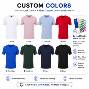 Camiseta Premium de Algodón Mercerizado de Doble Hilo 50S, Bordado de Logotipo Personalizado, Transpirable, de Secado Rápido, Uniforme de Equipo - Product Image 2