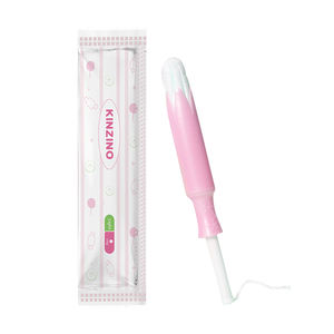 100% Tampons En Coton Biologique Avec Tampon Applikateur En Plastique Sans Bpa - Product Image 2