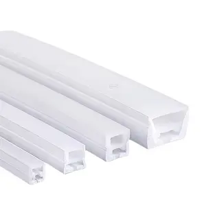 LEDEAST FLS Serie de luces delanteras 200 m/rollo Impermeable 8*8mm Neon Flex Led Neon Led Tubo de silicona para tira de Led de 5mm