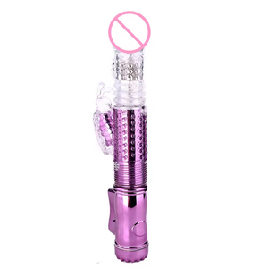 Cargador USB, Vibrador de Conejo Telescópico IPX5 con Forma de Mariposa, sin Tirantes, para Mujeres - Product Image 4