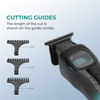 Tondeuse à cheveux professionnelle sans fil VGR V-888T avec lame en céramique et moteur 8000 tr/min pour coiffeurs et barbiers