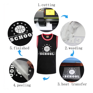 Rouleaux de <span class=keywords><strong>textile</strong></span> flexible Htv en Pu, de haute qualité, vinyle de transfert thermique pour vêtements, matériaux de vente en gros, 1 pièce - Product Image 4