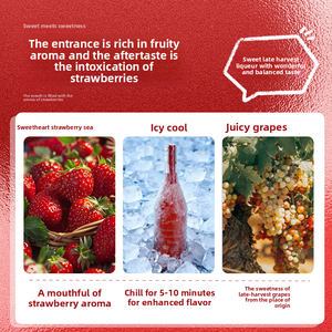 Vin de Moscato à la fraise en gros |   Vin Doux à Faible Teneur en <span class=keywords><strong>Alcool</strong></span> 750ml pour la Restauration et les Bars - Product Image 2