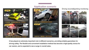 Système de surveillance des angles morts BSD Dashcam, caméra double 1080P, caméra embarquée DVR, enregistreur <span class=keywords><strong>vidéo</strong></span> de voiture, écran large 6,25 pouces - Product Image 6