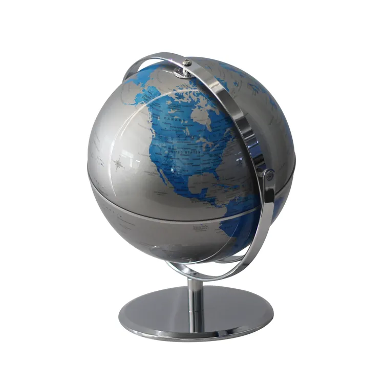 Desk Table Book Shelf Mantel Rotating Magic World Globe