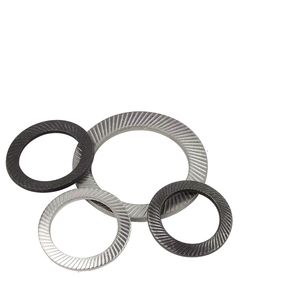 Premio 304 lucchetto in acciaio inossidabile rondella in carbonio Anti-allentamento doppia rondella seghettata a farfalla rondella antiscivolo - Product Image 5