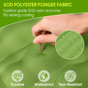 <span class=keywords><strong>Matelas</strong></span> <span class=keywords><strong>de</strong></span> <span class=keywords><strong>couchage</strong></span> gonflable Source Factory avec pompe à pied intégrée, coussin anti-humidité en TPU avec oreiller <span class=keywords><strong>intégré</strong></span> pour camping en plein air et tente - Product Image 2