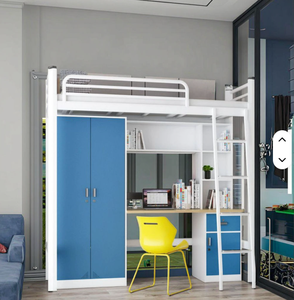 <span class=keywords><strong>Lit</strong></span> <span class=keywords><strong>superposé</strong></span> en acier pour adultes, dortoir universitaire, appartement étudiant, <span class=keywords><strong>lit</strong></span> mezzanine en acier, armoire, <span class=keywords><strong>bureau</strong></span> et casier <span class=keywords><strong>pas</strong></span> <span class=keywords><strong>cher</strong></span> - Product Image 2