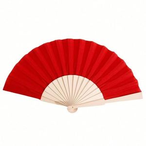 Wholesale Manual Engraved Wooden Fabric Hand Foldable Painting Fans for Home Decoration Business Souvenirs <b>Gifts</b> - Product Image 5