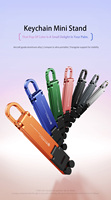 Cordon de cou universel magnétique réglable en alliage d'aluminium pour téléphone avec attache de sécurité et porte-clés pour utilisation au bureau ou sur le tableau de bord de la voiture