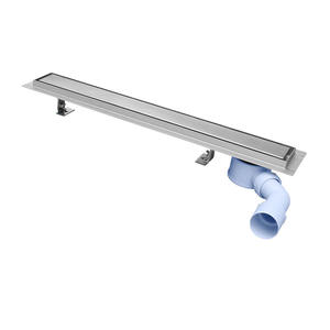 Drain linéaire de sol <span class=keywords><strong>pour</strong></span> <span class=keywords><strong>douche</strong></span> en acier inoxydable 304, OEM ODM, poli ou brossé, avec grille de sol en <span class=keywords><strong>plastique</strong></span>, CE ISO 9001, divers modèles - Product Image 1