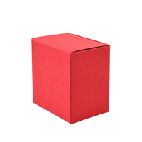 Petites boîtes en papier bon marché personnalisées avec logo en gros Boîte d'emballage cadeau rouge pliante personnalisée