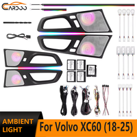 Kit d'éclairage LED d'ambiance Cardoo pour Volvo XC60 2018-2025 – Panneau dynamique coloré pour haut-parleurs et éclairage intérieur de voiture