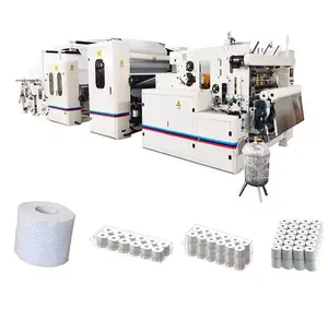 Fabrik preis Hot Sale Papier verarbeitung maschinen Linie Tissu Paper Rewind Machine