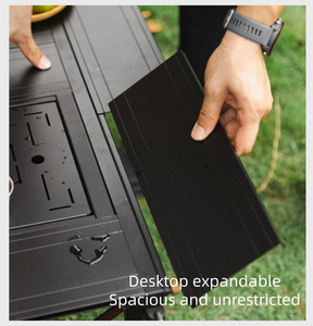 Multifunctional Folding <b>Table</b> <b>Adjustable</b> <b>Leg</b> Height Multiple Partition Camping Outdoor Bbq Storage <b>Table</b> - Product Image 6