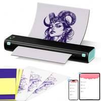 Impresora Portátil de Plantillas para Tatuajes, Térmica, A4, sin Tinta, Interfaz Bluetooth, Compatible con IOS/Android, Mini Impresora, OEM de Fábrica