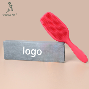 Vendita calda Logo personalizzato in Nylon cuscino in plastica districante spazzola per capelli per donna - Product Image 5