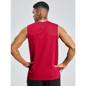 Best Quality Solid Tank <b>Top</b> Fitness Sports Vest Cotton Custom Sportswear Workout <b>Shearing</b> Men Gym Tank <b>Tops</b> - Product Image 3