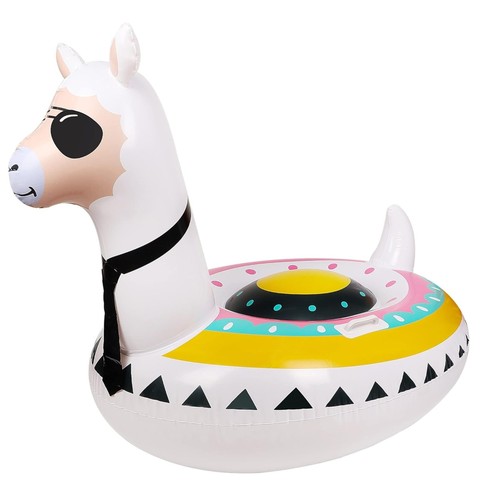 New Design 2025 Trendy Glitter Swan Shaped Children Inflatable Swim Pool Float with Quick-Dry PVC Material