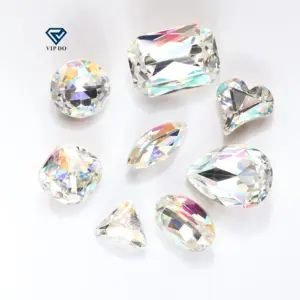 Boutique pointy Bottom Marquise cut Clothes Accessories Diamond DIY phone case Nail art hairpin k9 glass crystal diamond
