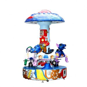 Carrusel de Parque de Atracciones Grande, Máquina de Videojuegos Operada con Monedas, Versión Deluxe para 3-6 Personas, Máquina de Juego Popular en Internet - Product Image 5