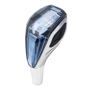 Crystal Gear <b>Shift</b> <b>Knob</b> Blue Gray Touch Sensitive Illuminated Rechargeable LED For Car Manual Automatic Transmission - Product Image 1