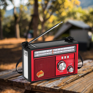 Radio portable multifonctionnelle à énergie solaire 3 bandes AM FM SW avec lampe torche LED, lecteur MP3 USB et haut-parleur intégré - Product Image 5