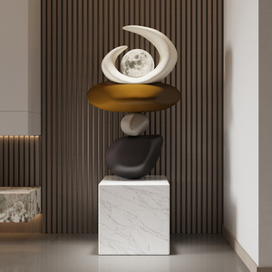 Sculpture de sol sur mesure de grande taille, objet décoratif pour le salon, le meuble TV ou le canapé, cadeau de pendaison de crémaillère - Product Image 5
