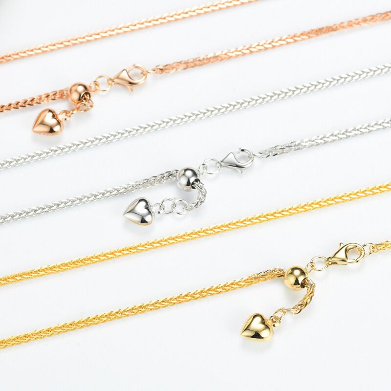 Wholesale Adjustable AU750 Real18k Solid Gold Necklaces