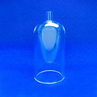 Tube de quartz personnalisé à fond semi-circulaire et fond rond