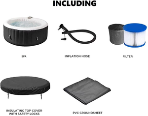 Bain à remous <span class=keywords><strong>gonflable</strong></span> portable à vendre, bain à remous extérieur hors sol avec 120 <span class=keywords><strong>jets</strong></span> de <span class=keywords><strong>bulles</strong></span> - Product Image 5