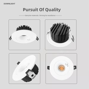 Plafonnier LED encastré à détecteur de mouvement infrarouge IP20 9W/12W/18W/24W pour extérieur, cours, escaliers, hôtels, spots - Product Image 3