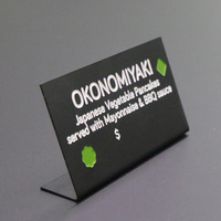 Placas de matrícula de mesa de acero inoxidable personalizables Señalización de menú de código QR para restaurantes Cafés Hoteles