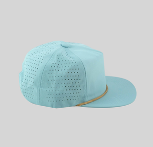 Gorra de Béisbol Deportiva de 5 Paneles de PVC y Goma con Logotipo, Impermeable, Tipo Trucker, para Golf, con Orificios Perforados con Láser - Product Image 2