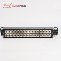 ABCCABLS Boîtier de Scène Audio 16 Canaux, Boîtier Répartiteur Multi-Connecteurs 54 Broches vers 16 XLR Mâle + 16 XLR Femelle pour Sonorisation Live