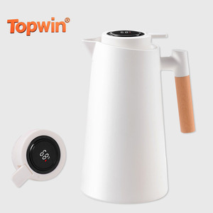 Termo nórdico para agua caliente, hervidor inteligente, jarra, botella, termo con asa de madera - Product Image 1